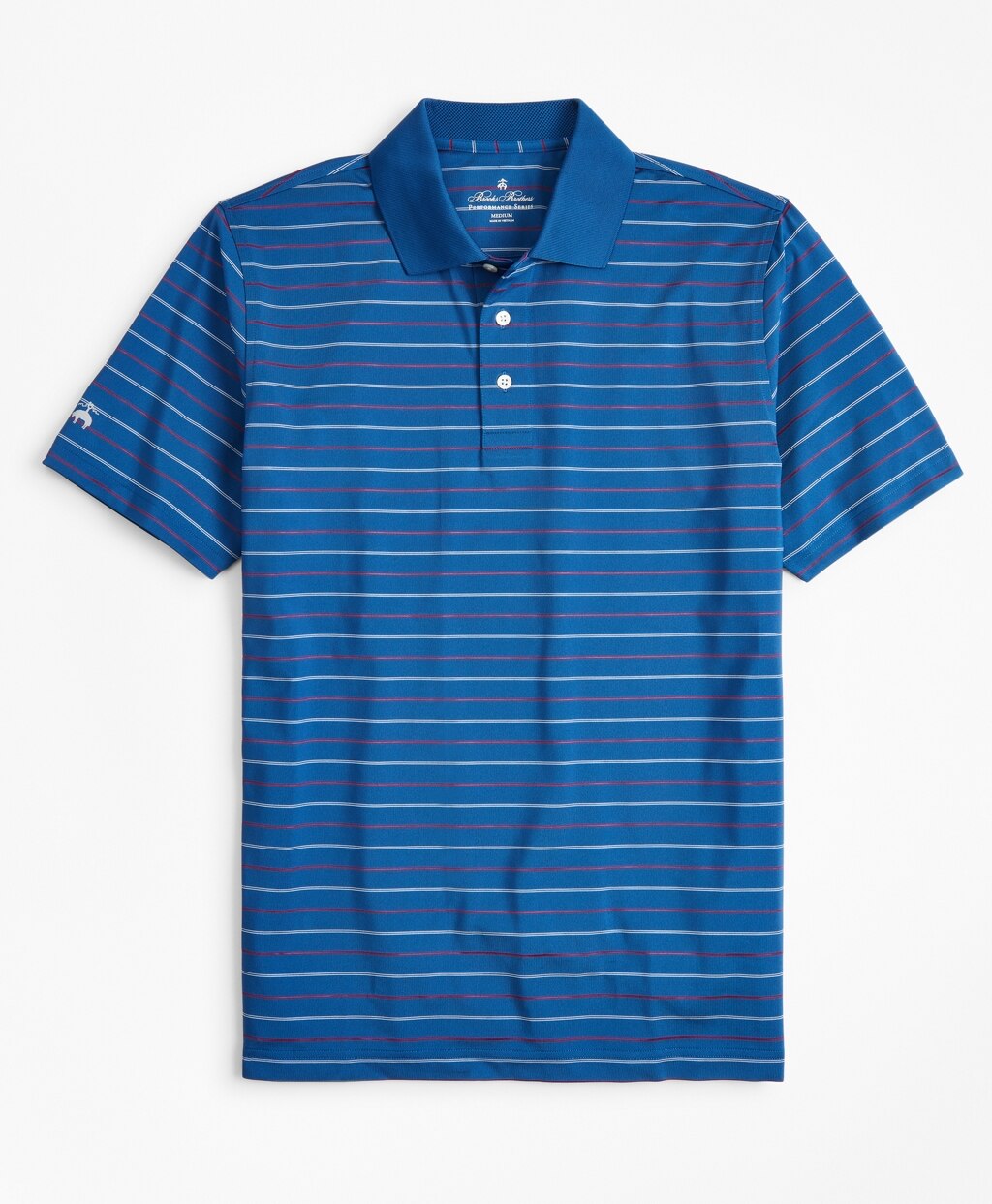 Brooks Brothers Men Performance Series Min-Stripe Polo Shirt