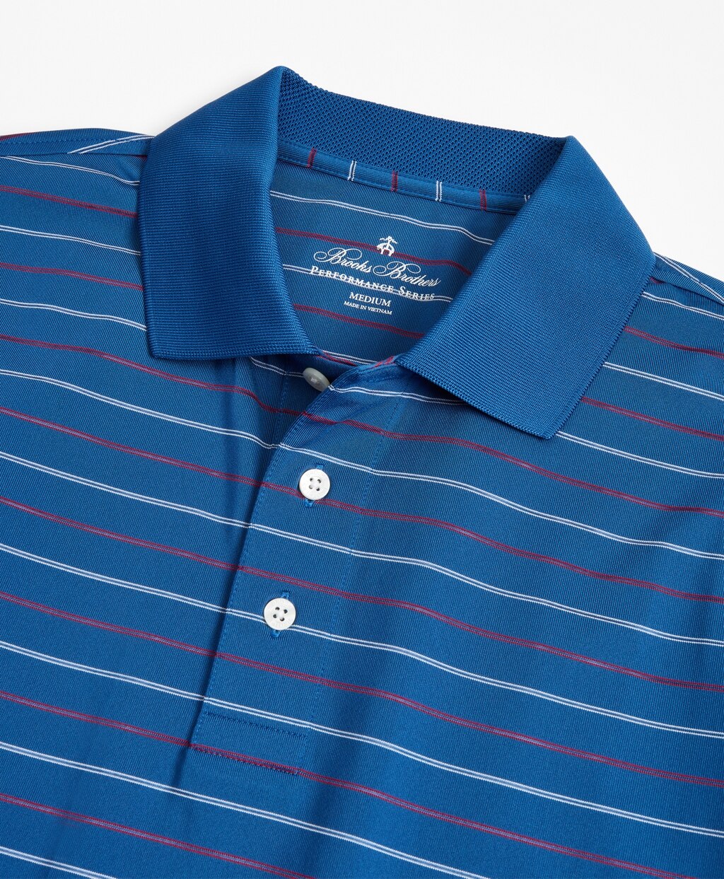 Brooks Brothers Men Performance Series Min-Stripe Polo Shirt