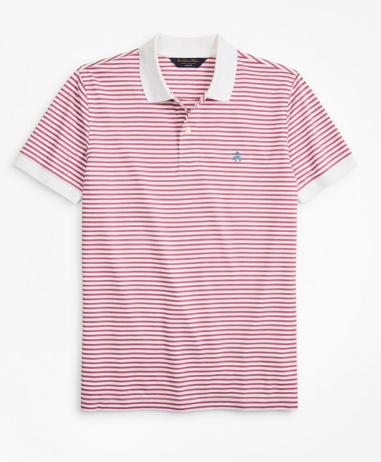 Brooks Brothers Men Slim Fit Feeder Stripe Polo Shirt