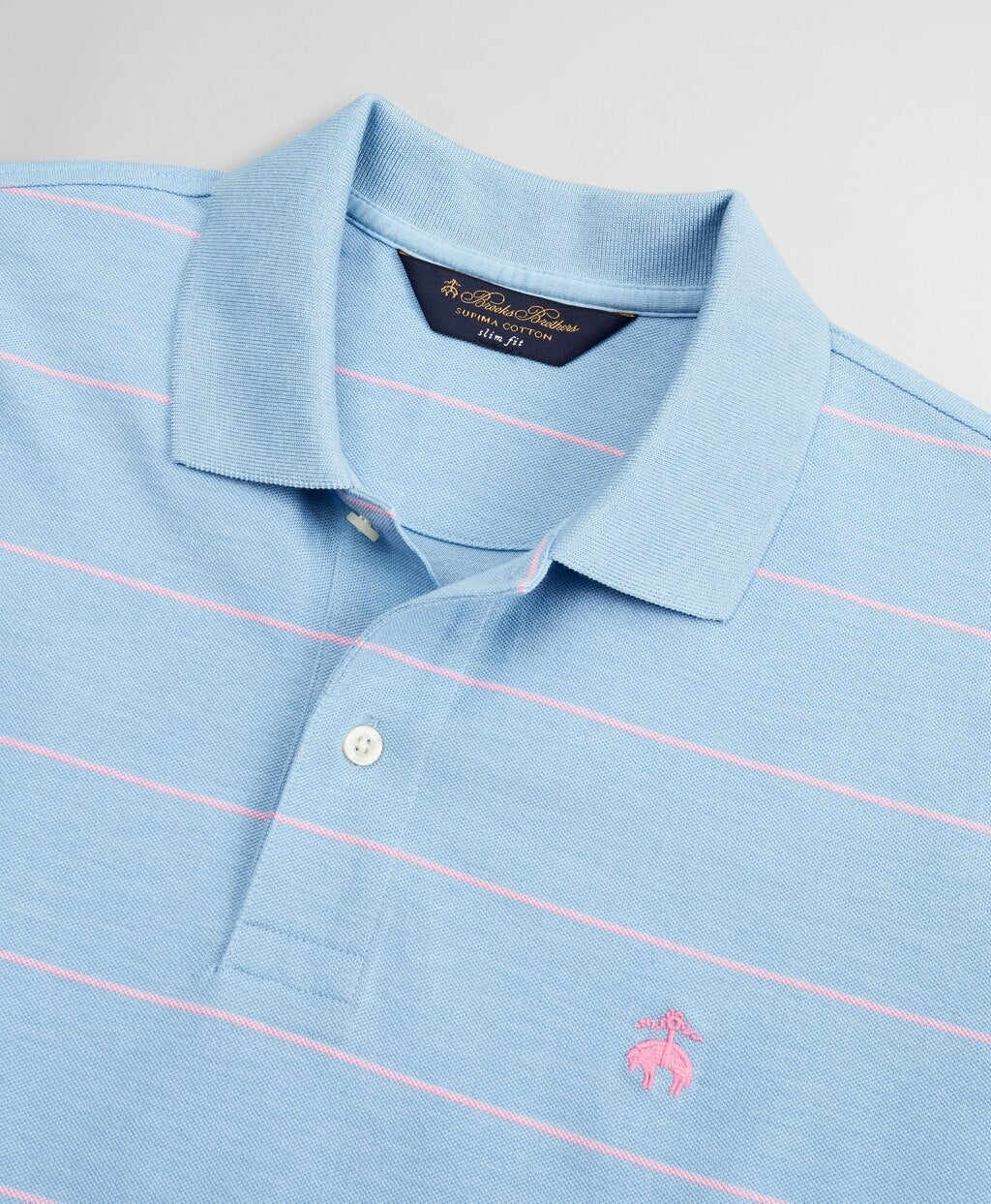 Brooks Brothers Men Slim Fit Thin Stripe Polo Shirt