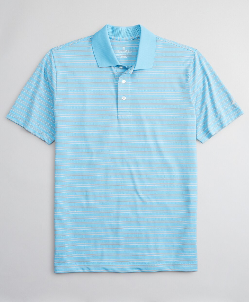 Brooks Brothers Men Performance Series Textured Bar Stripe Polo Shirt