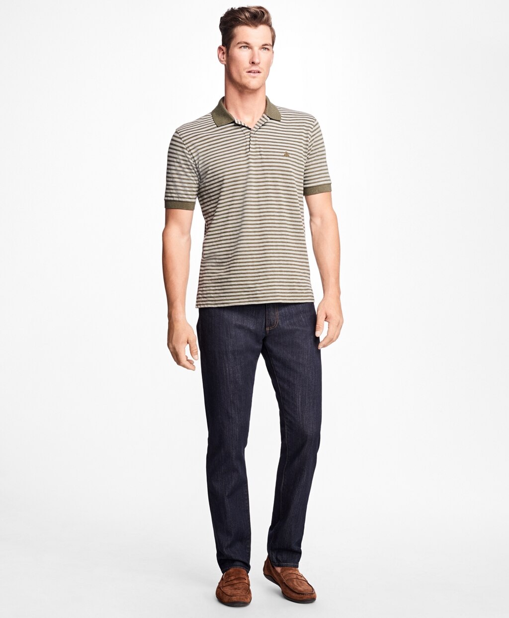 Brooks Brothers Men Supima® Stretch Denim Slim Fit Jeans