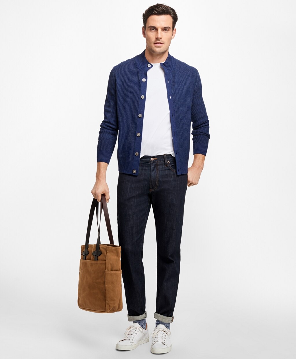 Brooks Brothers Men Supima® Stretch Denim Straight Fit Jeans