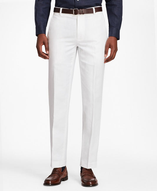 Brooks Brothers Men Milano Fit Linen and Cotton Chinos