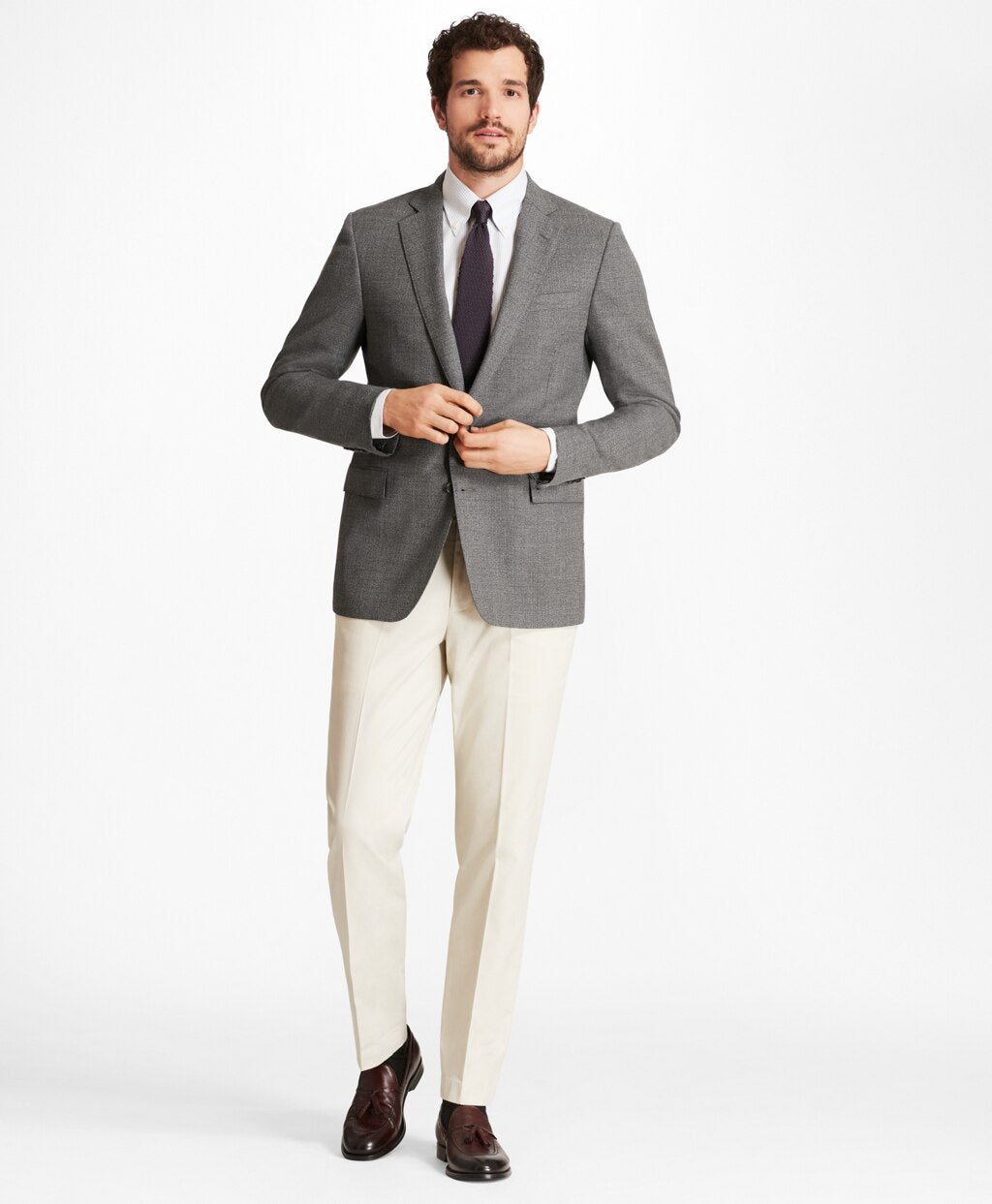 Brooks Brothers Men Milano Fit Piece-Dyed Supima® Cotton Stretch Chinos