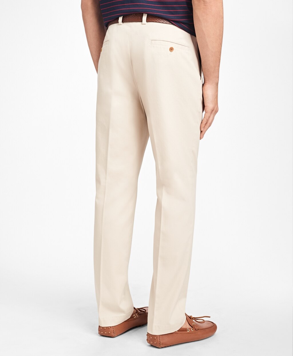 Brooks Brothers Men Clark Fit Piece-Dyed Supima® Cotton Stretch Chinos