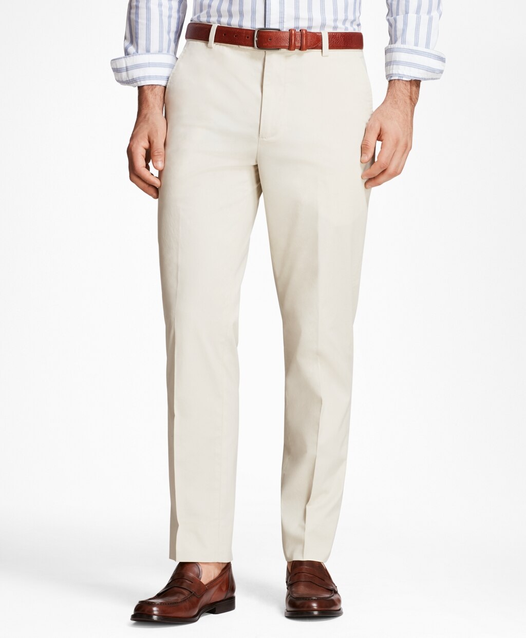 Brooks Brothers Men Milano Fit Supima® Cotton Poplin Stretch Chino Pants