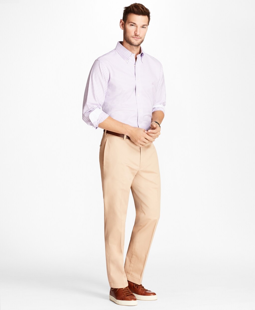 Brooks Brothers Men Clark Fit Lightweight Stretch Advantage Chino® Pants