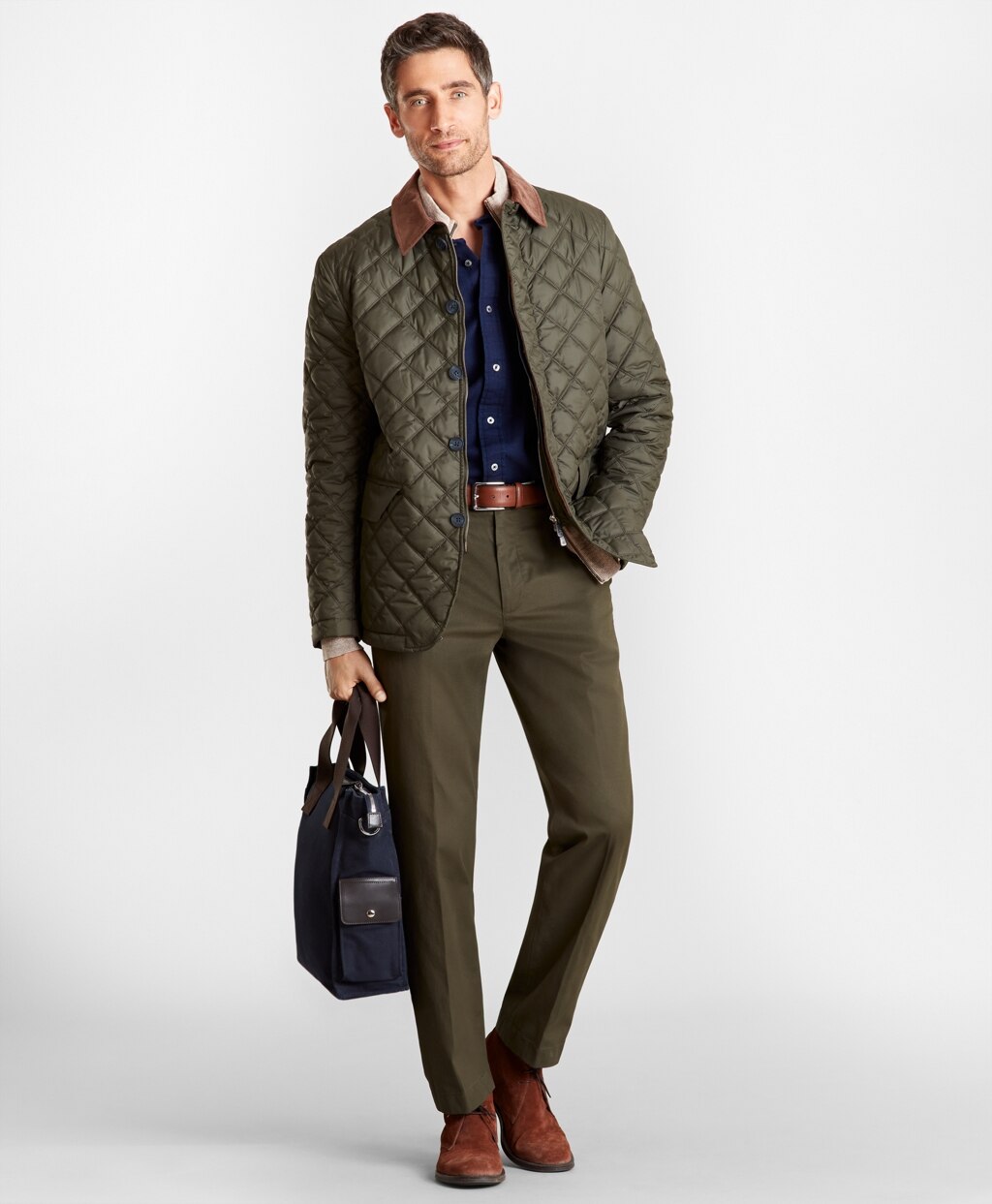 Brooks Brothers Men Clark Fit Supima® Cotton Stretch Chinos