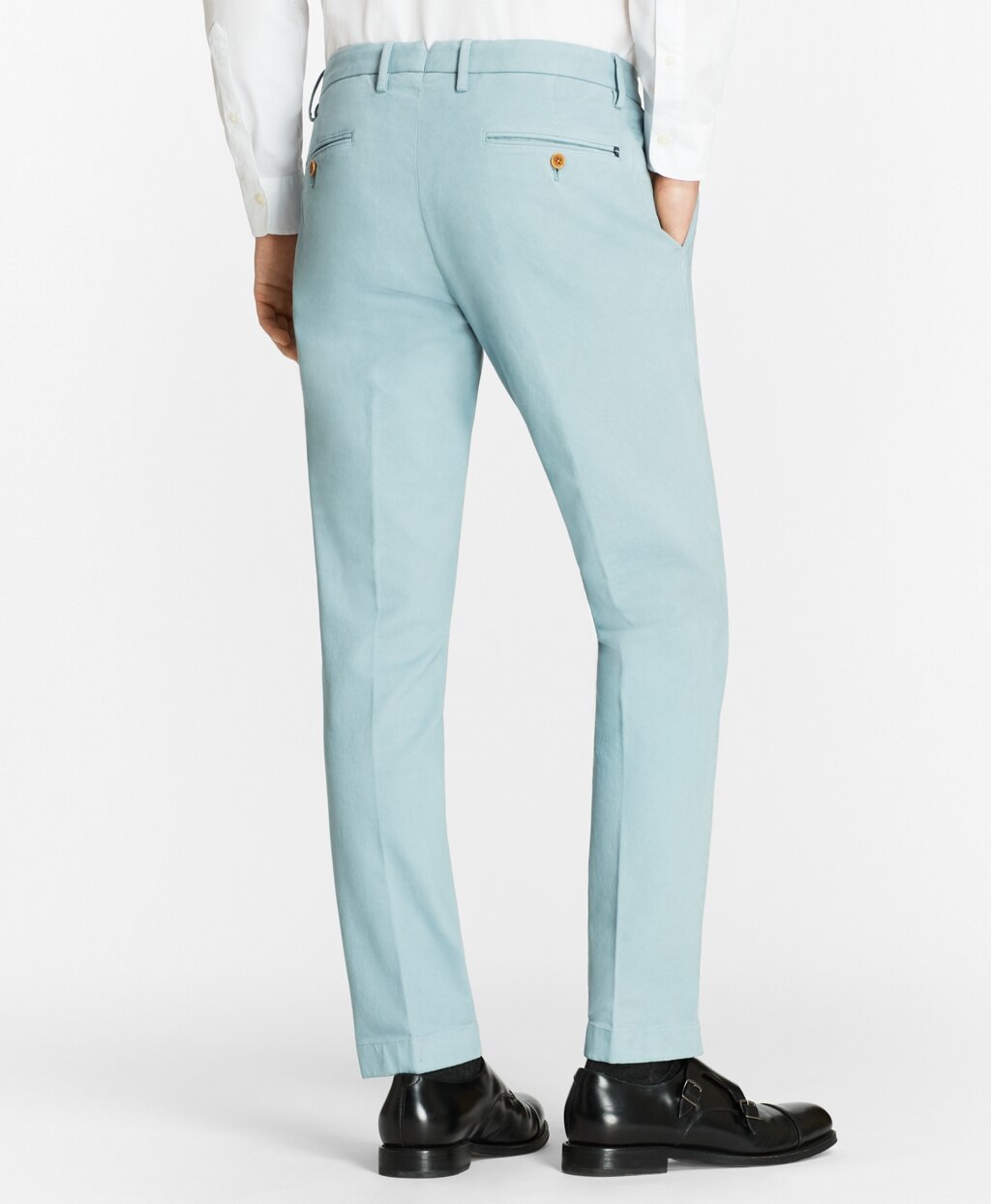 Brooks Brothers Men Soho Fit Garment-Dyed Stretch Broken Twill Chinos