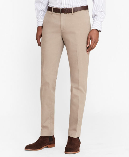 Brooks Brothers Men Soho Fit Cotton Twill Stretch Chinos