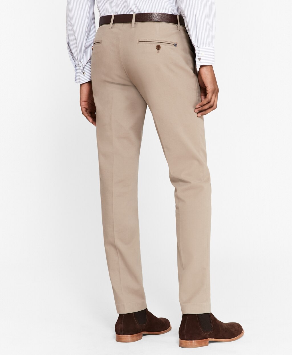 Brooks Brothers Men Soho Fit Cotton Twill Stretch Chinos