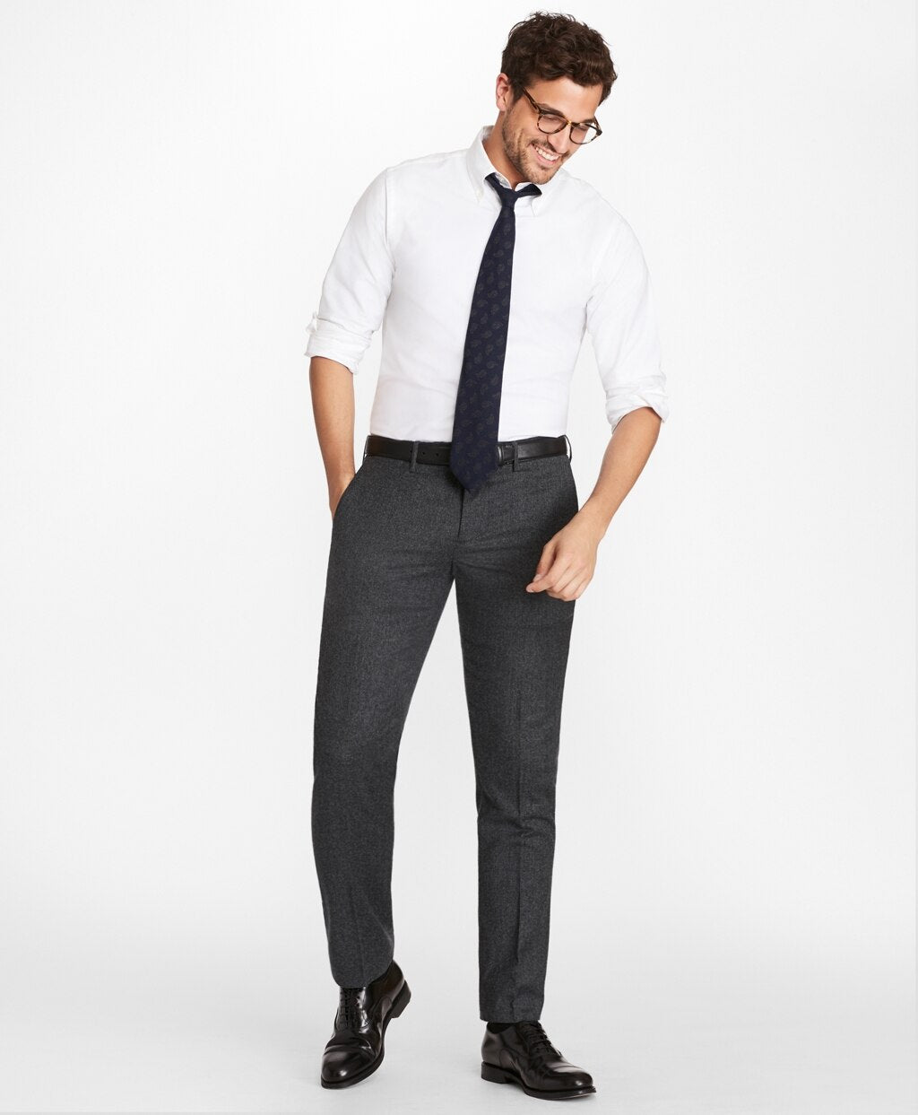 Brooks Brothers Men Soho Fit Washable Wool Pants