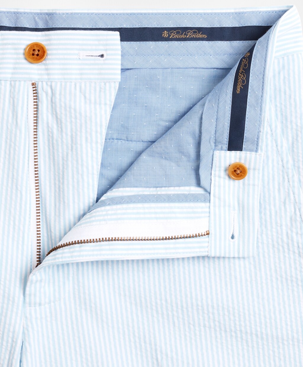Brooks Brothers Men Clark Fit Stripe Seersucker Pants