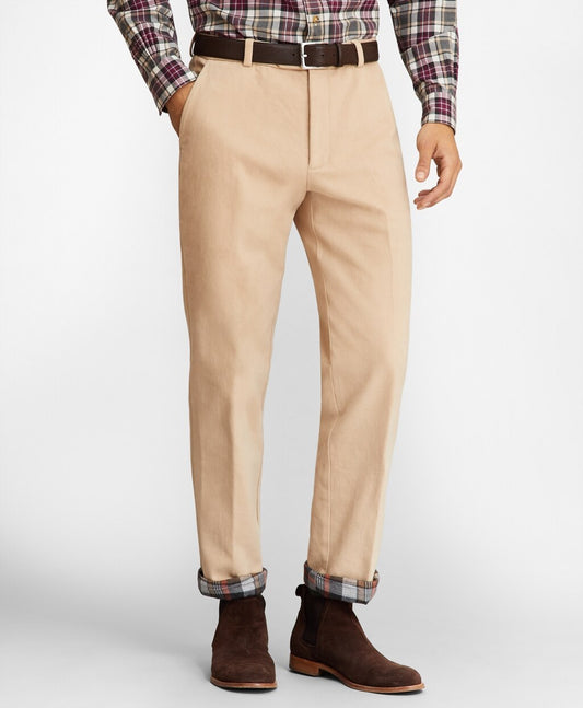 Brooks Brothers Men Clark Fit Flannel Lined Chinos