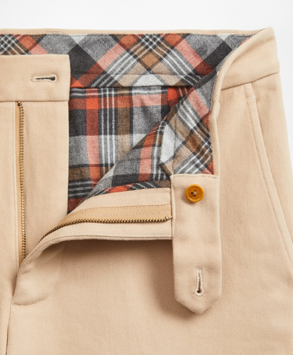 Brooks Brothers Men Clark Fit Flannel Lined Chinos