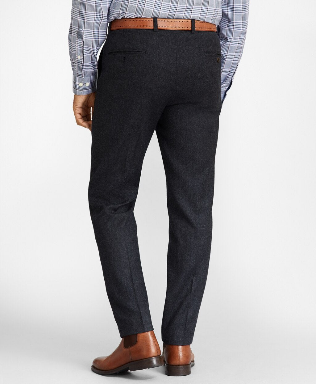 Brooks Brothers Men Clark Fit Washable Wool Pants
