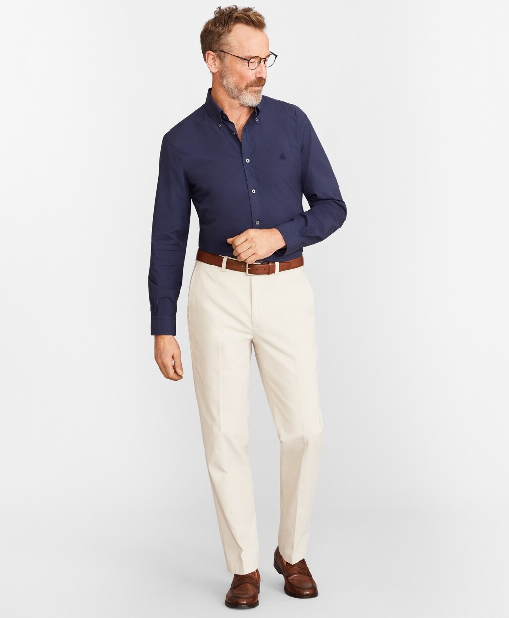 Brooks Brothers Men Clark Fit Twill Chino Pants