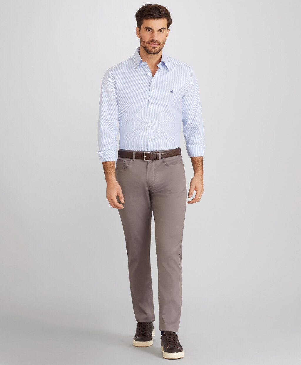 Brooks Brothers Men Slim-Fit Five-Pocket Tech Pants