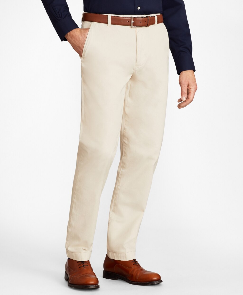 Brooks Brothers Men Clark Fit Garment-Dyed Stretch Chino Pants