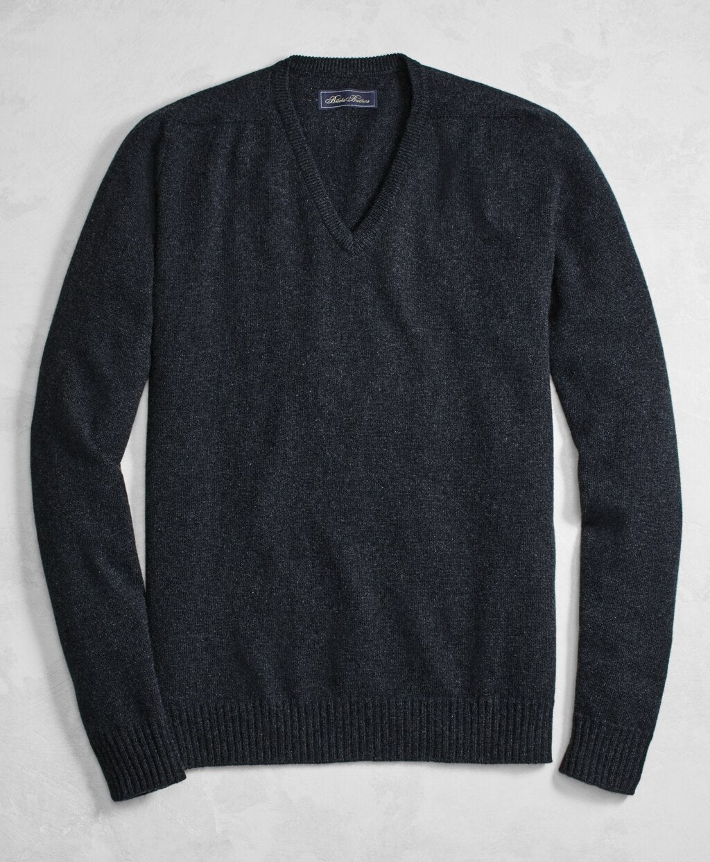 Brooks Brothers Men Golden Fleece® 3-D Knit Cashmere V-Neck Sweater