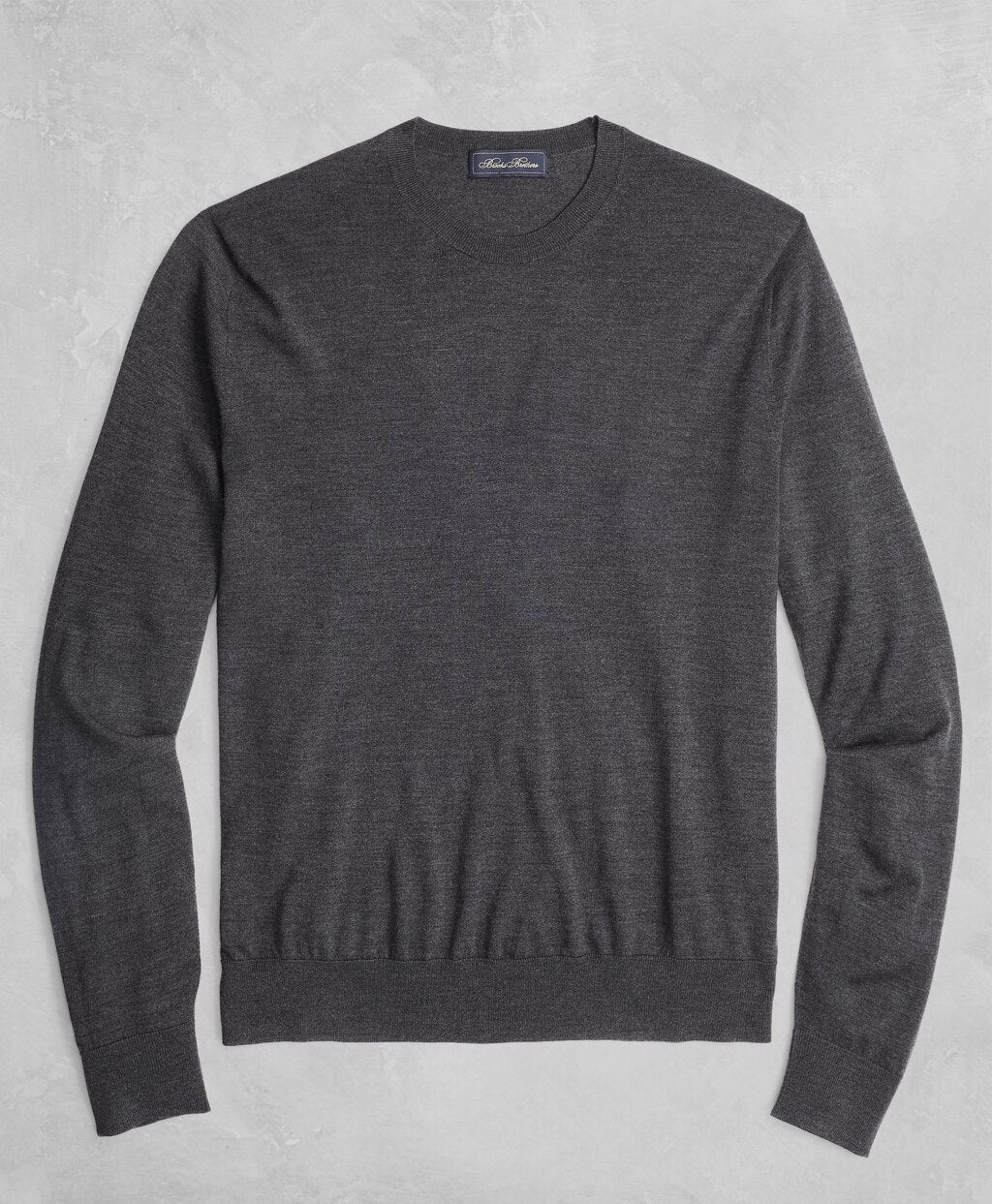 Brooks Brothers Men Golden Fleece® 3-D Knit Fine-Gauge Merino Crewneck Sweater