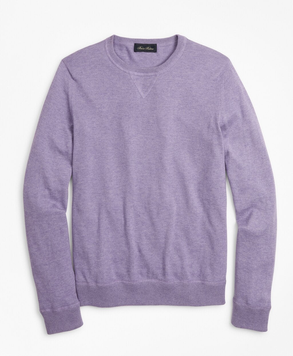 Brooks Brothers Men Golden Fleece® 3-D Knit Cotton-Cashmere-Silk Crewneck Sweater