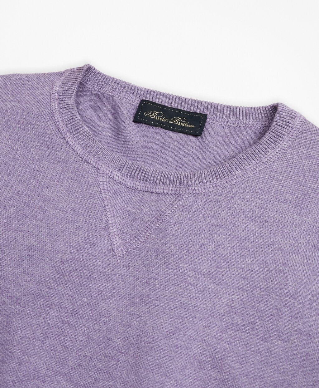 Brooks Brothers Men Golden Fleece® 3-D Knit Cotton-Cashmere-Silk Crewneck Sweater