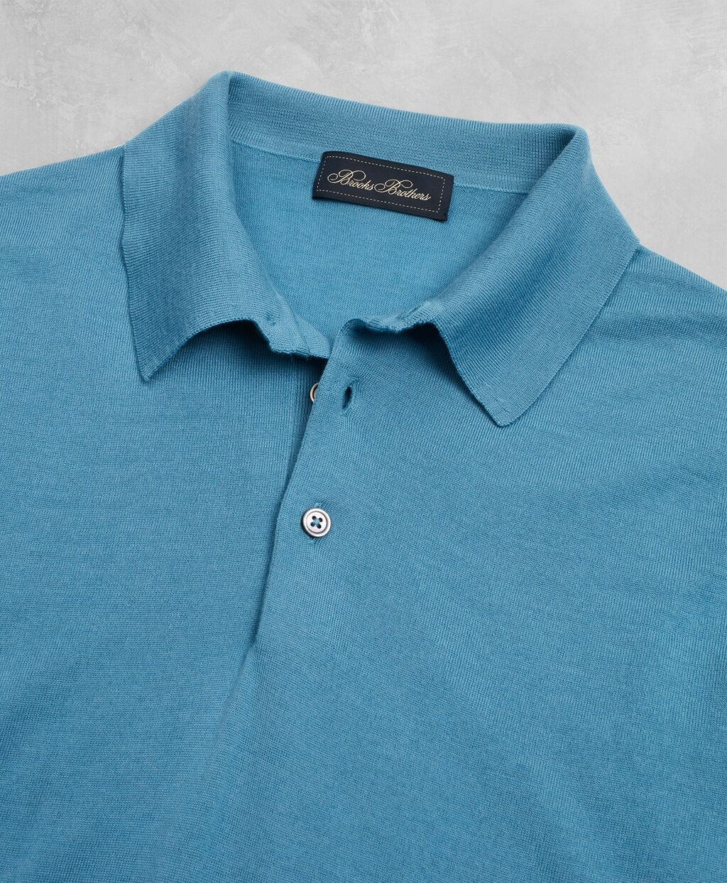 Brooks Brothers Men Golden Fleece® 3-D Knit Fine-Gauge Merino Short-Sleeve Polo