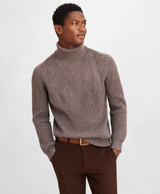 Brooks Brothers Men Golden Fleece® Wool-Cashmere Turtleneck Sweater