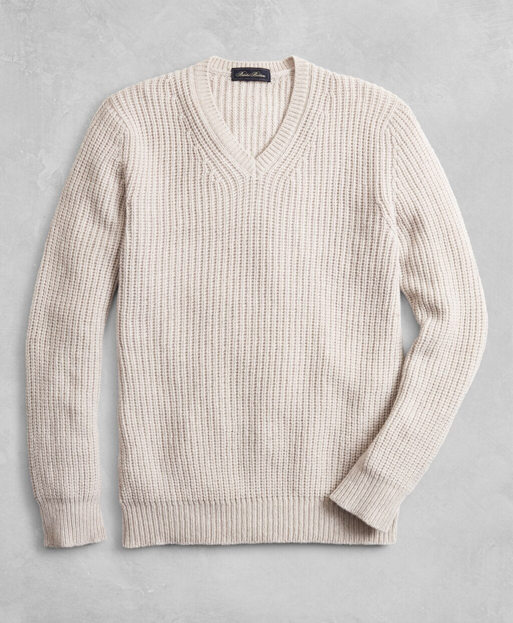 Brooks Brothers Men Golden Fleece® Wool-Cashmere V-Neck Sweater