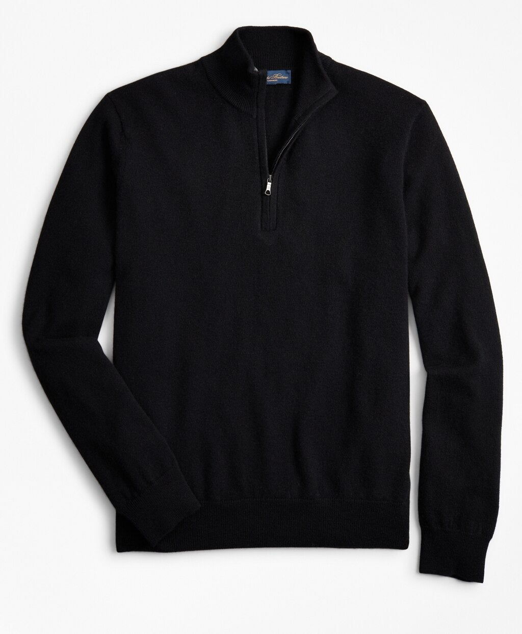 Brooks Brothers Men Two-Ply Cashmere Half-Zip Sweater