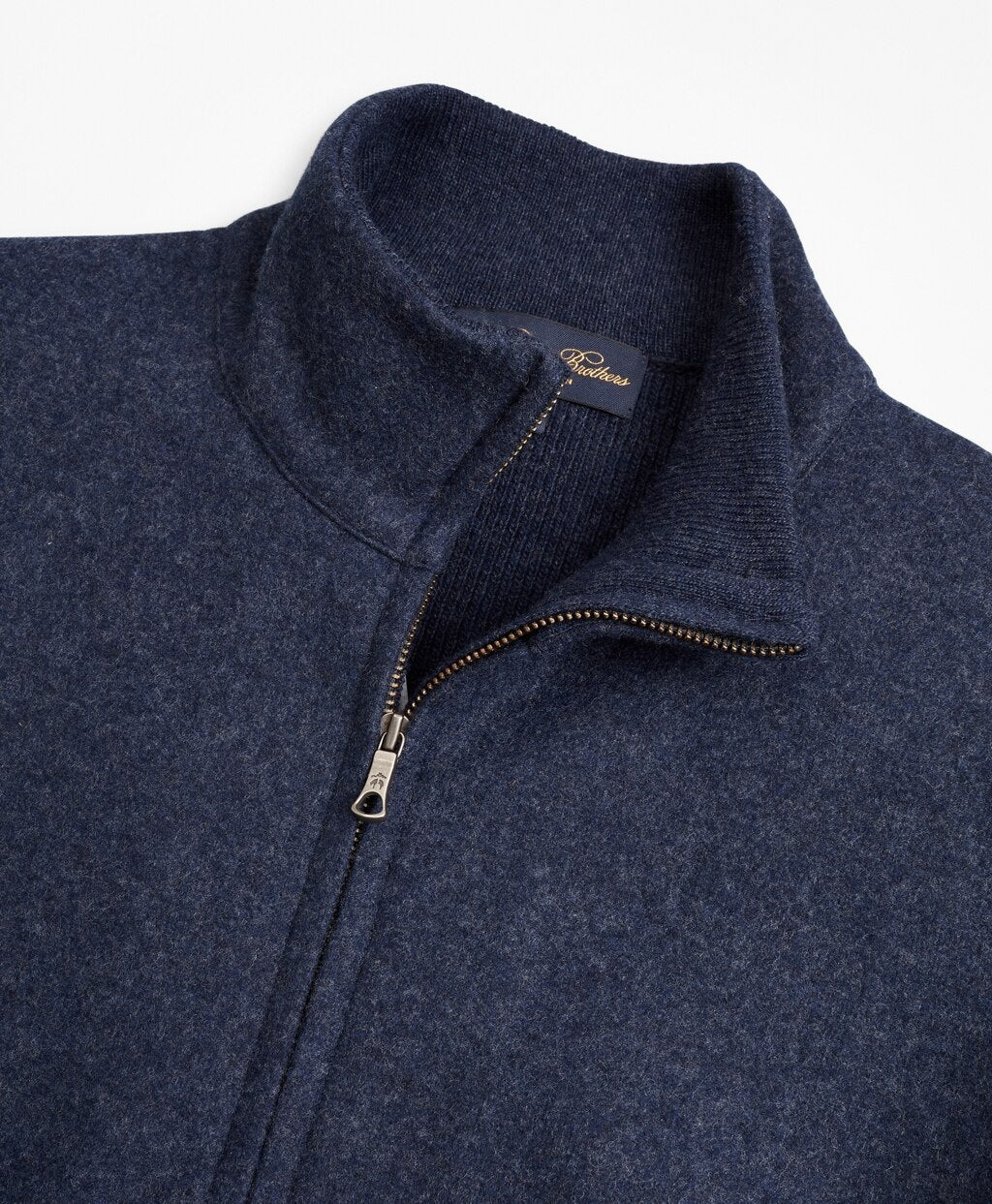 Brooks Brothers Men Golden Fleece® Wool Zip-Up Sweater Jacket