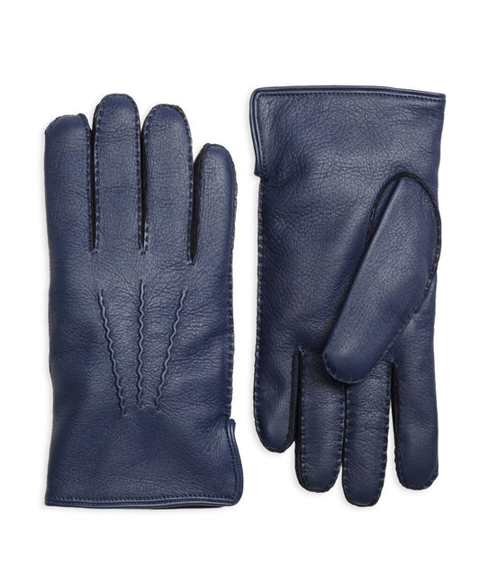 Brooks Brothers Men Deerskin Cashmere Lined Gloves