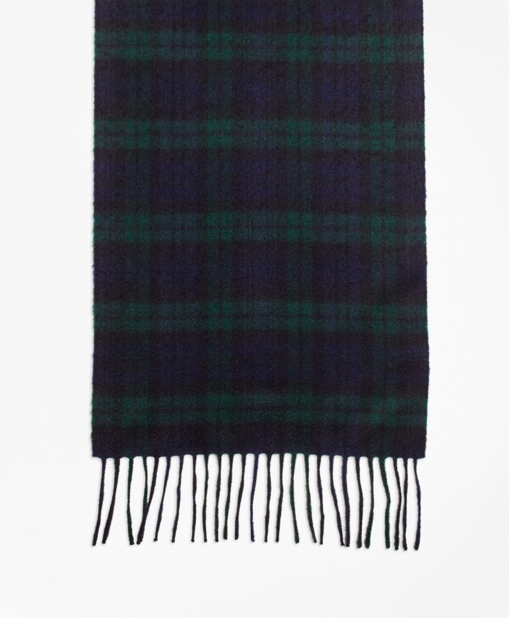 Brooks Brothers Men Cashmere Black Watch Scarf