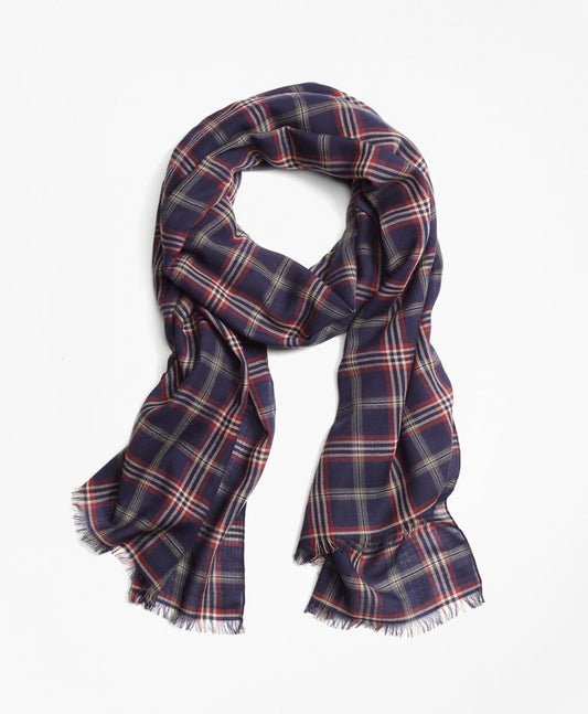 Brooks Brothers Men Tartan Scarf