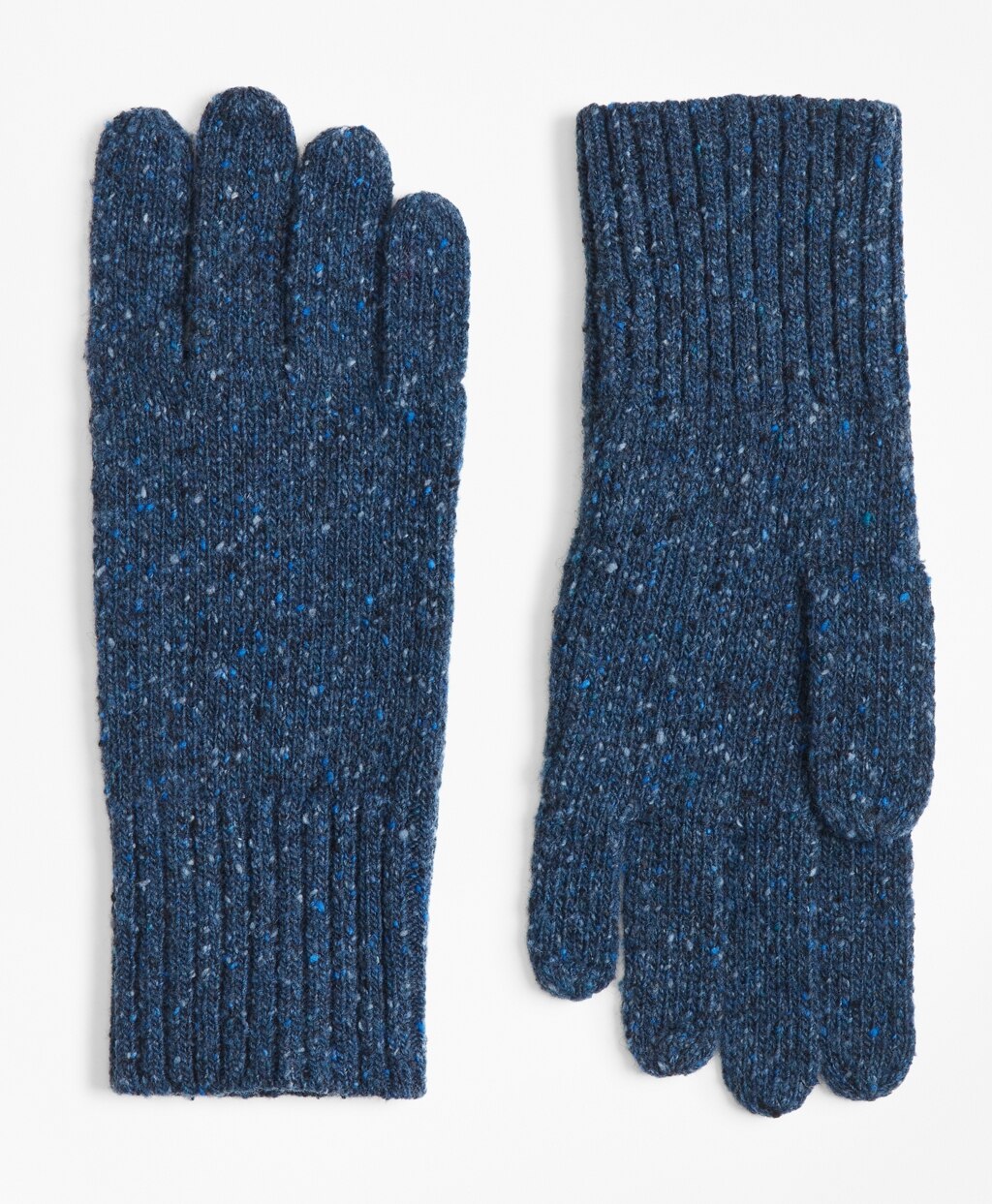 Brooks Brothers Men Merino Wool Donegal Knit Gloves
