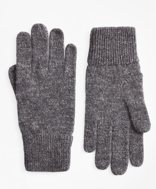 Brooks Brothers Men Ribbed Marled Wool Gloves