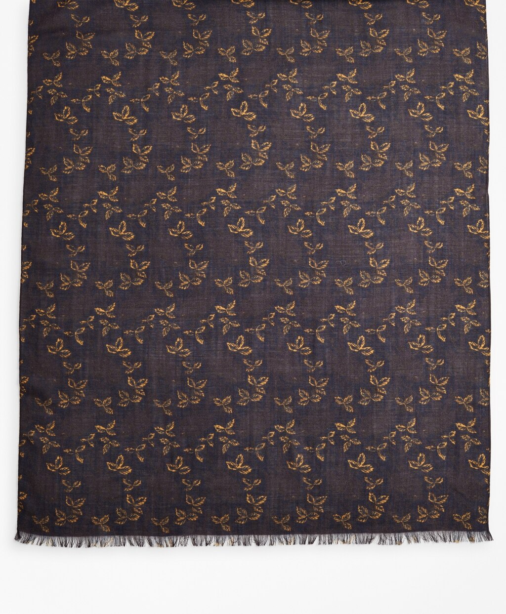 Brooks Brothers Men Leaf Print Scarf