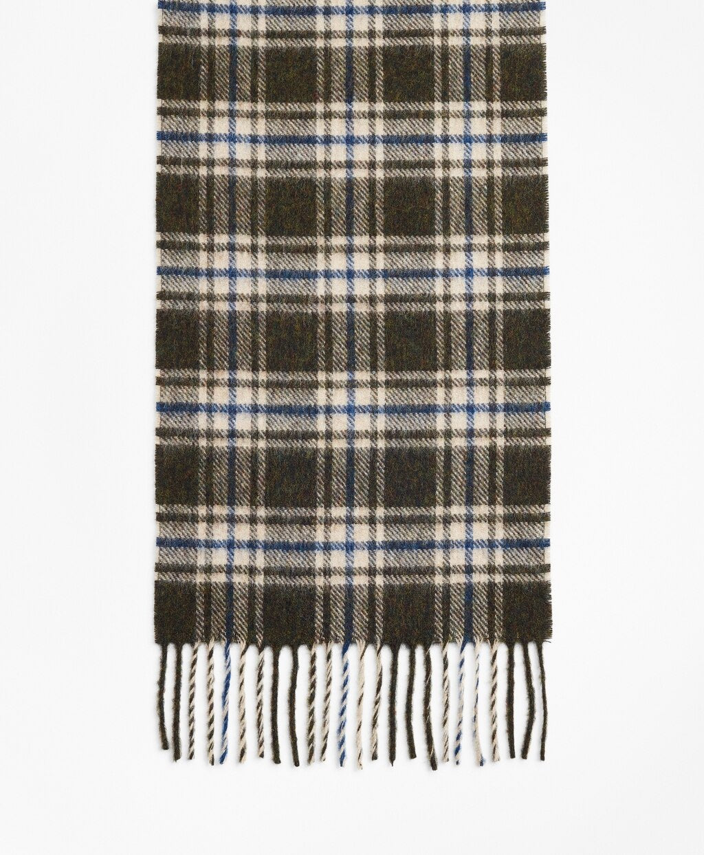 Brooks Brothers Men Olive Tartan Scarf