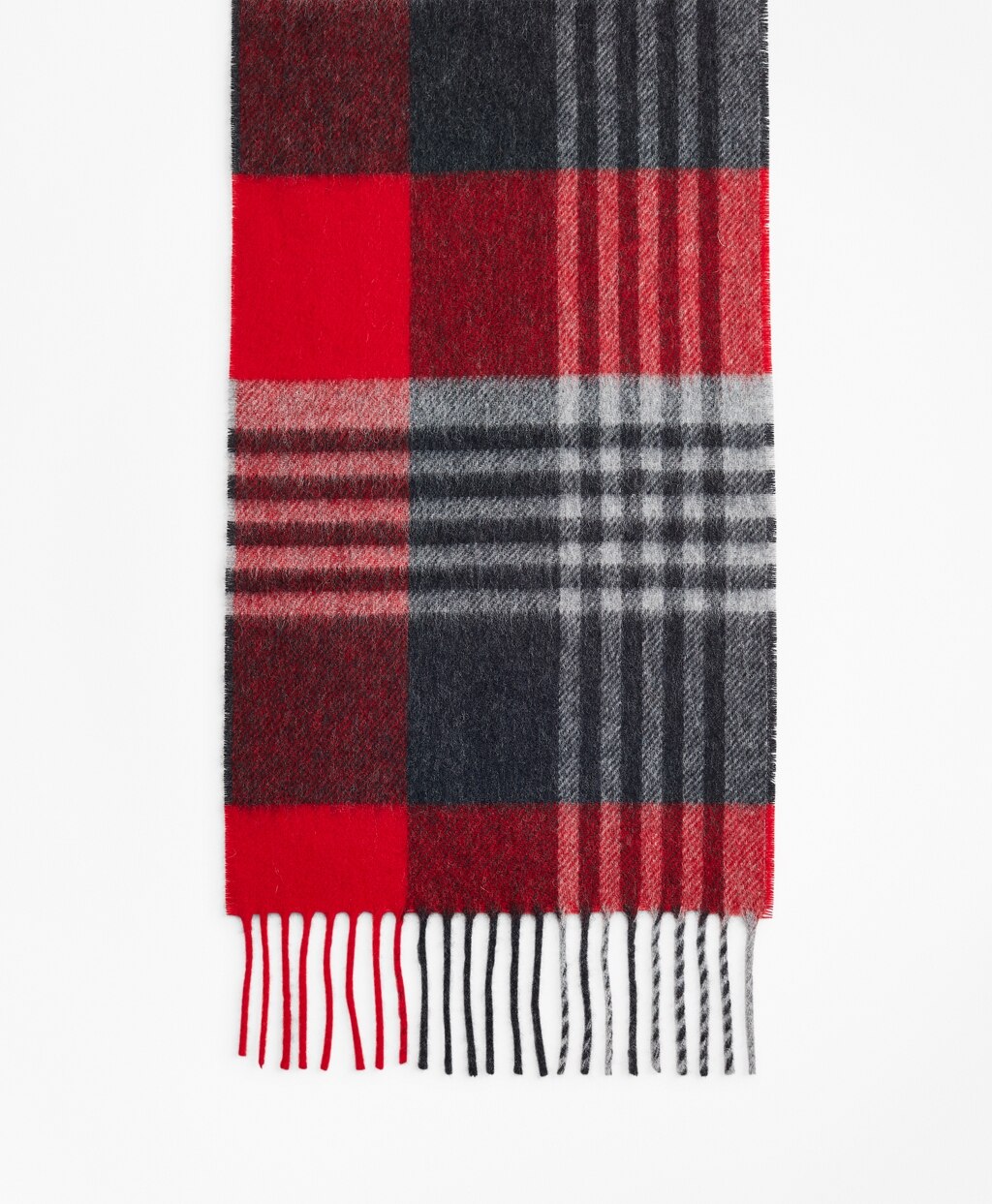 Brooks Brothers Men Red Tartan Scarf