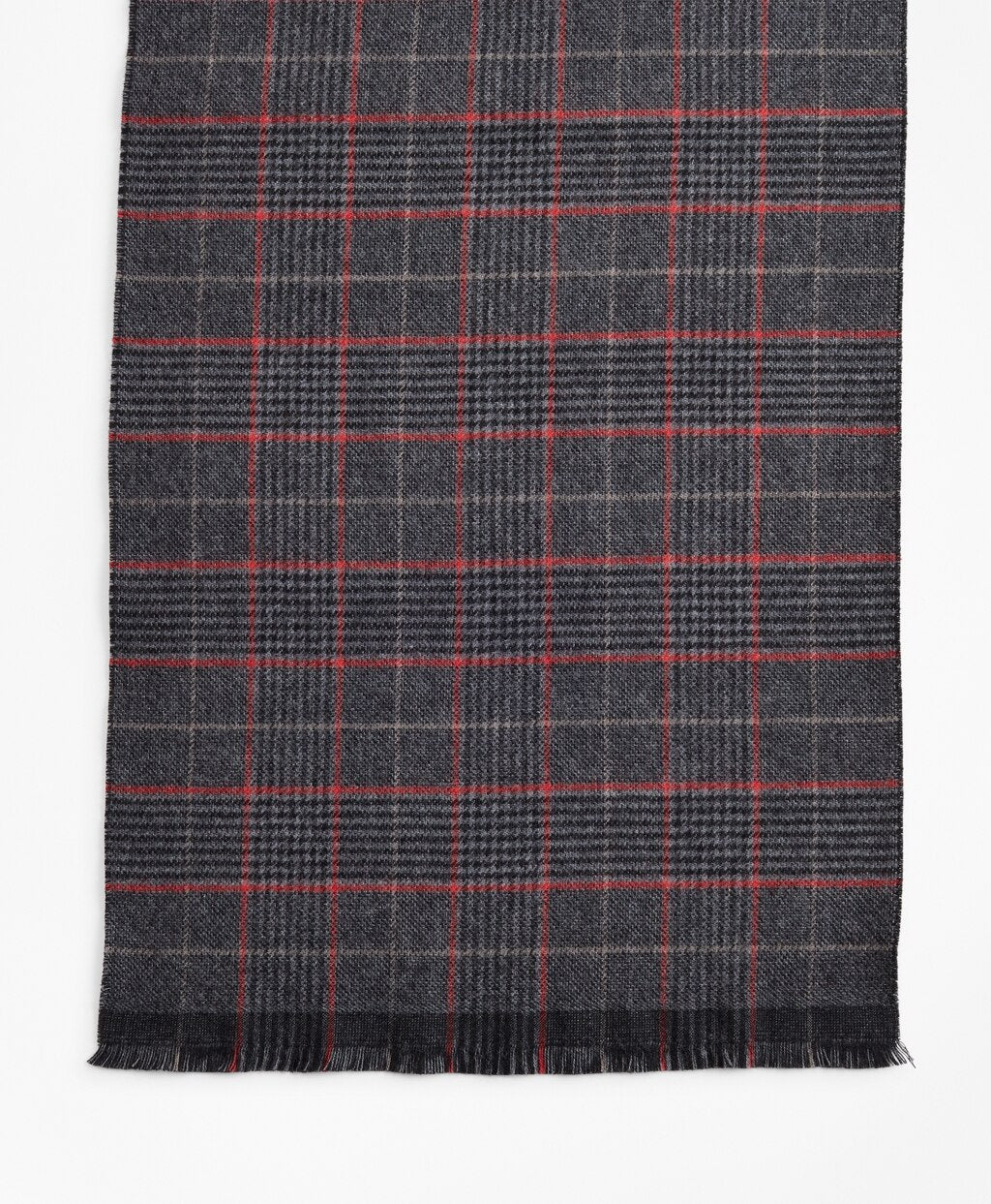 Brooks Brothers Men Double-Faced Glen Plaid Scarf