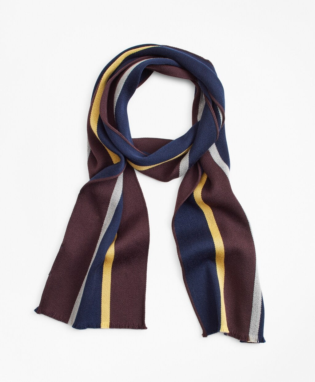 Brooks Brothers Men Rep Stripe Scarf