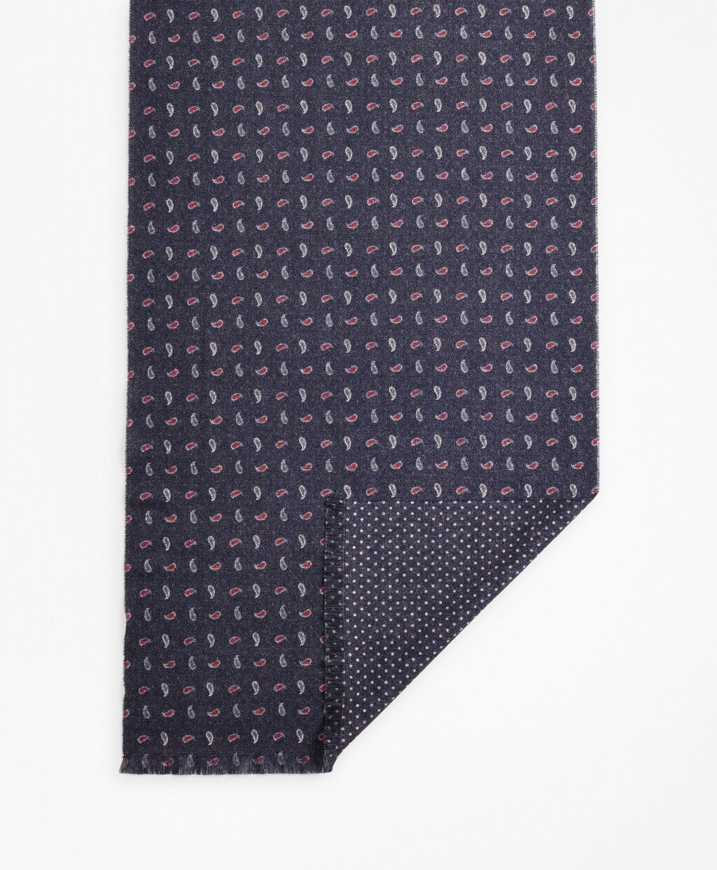 Brooks Brothers Men Double-Face Wool Scarf