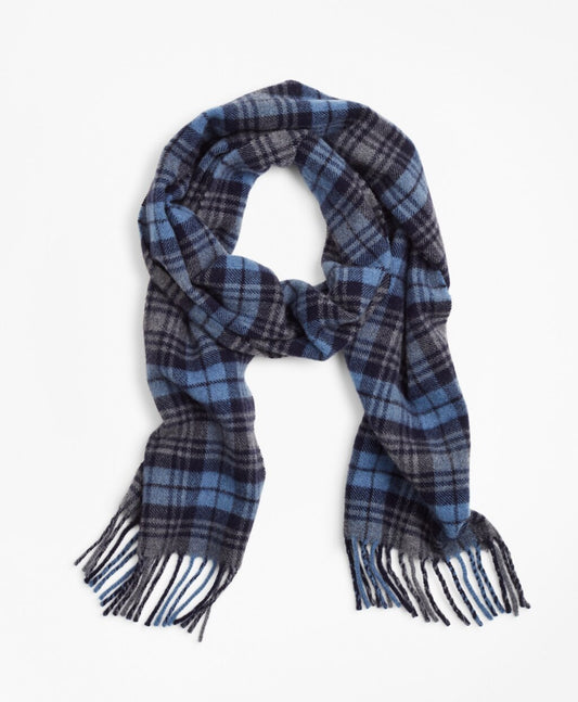 Brooks Brothers Men Wool Tartan Scarf