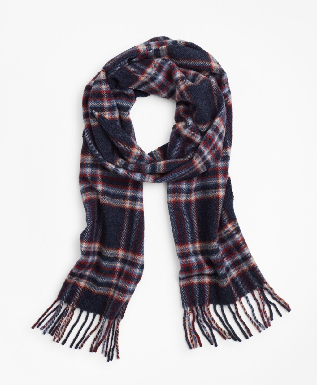 Brooks Brothers Men Wool Tartan Scarf