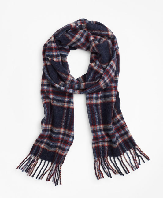 Brooks Brothers Men Wool Tartan Scarf
