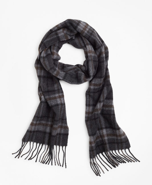Brooks Brothers Men Wool Tartan Scarf