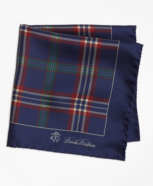 Brooks Brothers Men Signature Tartan Pocket Square