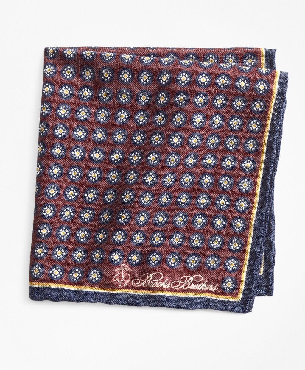 Brooks Brothers Men Medallion Pocket Square